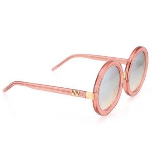 Wildfox Malibu Deluxe Pink Round Sunglasses